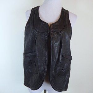 Vintage Bel Air France goat leather vest t2 M